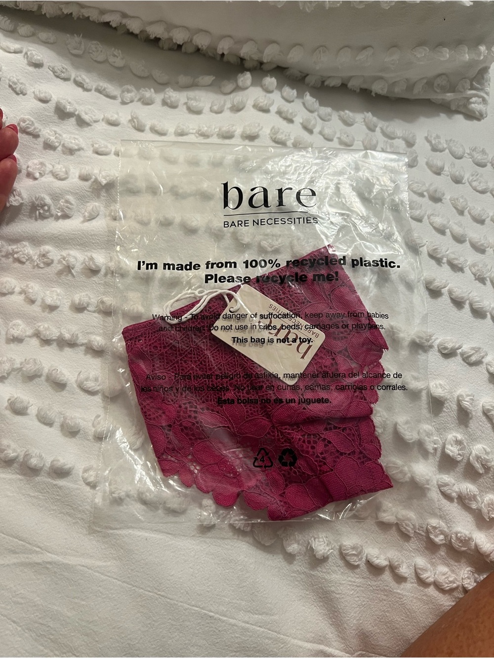 Bare Necessities Women's Lace panties- Berry and Purple. NWT..7 pairs.